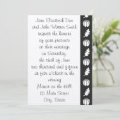 パンプキンパッチインブラック結婚式招待状 招待状 (スタンド正面)