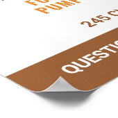 パンプキンパッチウォーターカラーパンプキンス秋イベント ポスター (角)