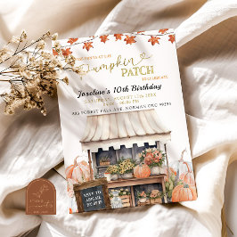 パンプキンパッチキッズエイジ誕生日招待状 招待状