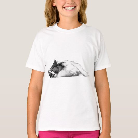 パンプキンパッチコーギーの態度 Tシャツ (正面)