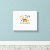 パンプキンパッチソーシャルクラブコージーオータムエステティック キャンバスプリント (インサイチュ (ウッドフロア))