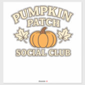 パンプキンパッチソーシャルクラブコージーオータムエステティック シール (シート)