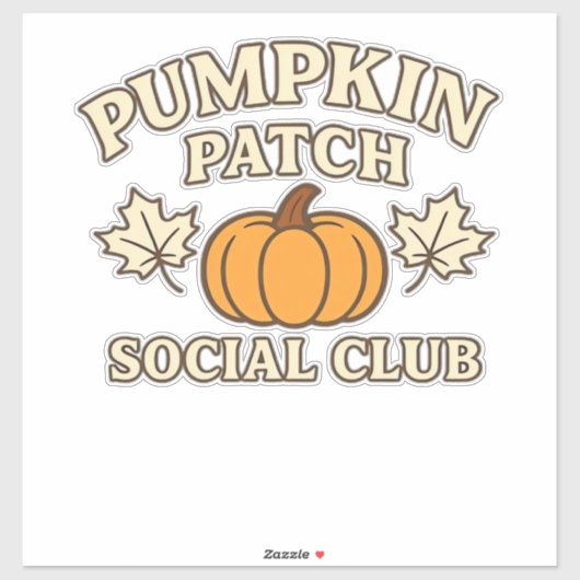 パンプキンパッチソーシャルクラブコージーオータムエステティック シール (シート)
