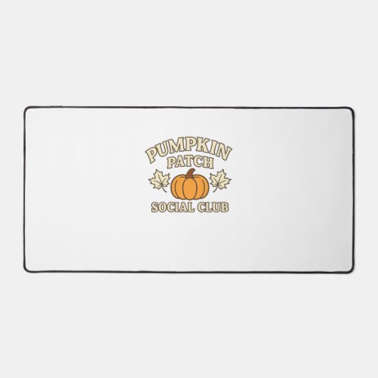 パンプキンパッチソーシャルクラブコージーオータムエステティック デスクマット (正面)