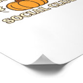 パンプキンパッチソーシャルクラブコージーオータムエステティック ポスター (角)