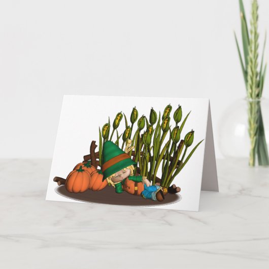 パンプキンパッチドリーマーサンクスギビングカード シーズンカード (正面)
