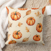 パンプキンパッチドリームズ | ミニマル秋 クッション (ブランケット)