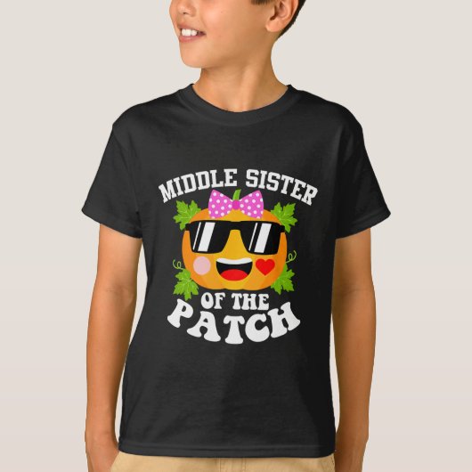 パンプキンパッチハロウィーンの中妹おもしろい Tシャツ (正面)
