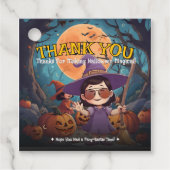 パンプキンパッチハロウィーンメッセージカード フェイバータグ (正面)