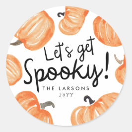 パンプキンパッチハロウィーン ラウンドシール