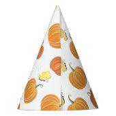 パンプキンパッチバタフライ紅葉誕生日 パーティーハット (裏面)