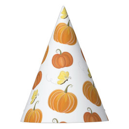 パンプキンパッチバタフライ紅葉誕生日 パーティーハット