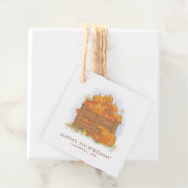 パンプキンパッチバタフライ紅葉誕生日 フェイバータグ (インサイチュ)