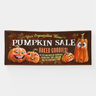 パンプキンパッチバナー、秋のパーティー、ハロウィン 横断幕