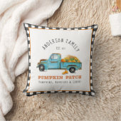 パンプキンパッチパーソナライズされたギンガム装飾用クッション クッション (ブランケット)