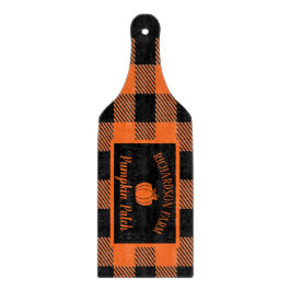 パンプキンパッチファミリーネームハロウィーン秋秋 カッティングボード