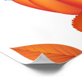 パンプキンパッチファームハウスオーガニックハーベスト秋カラー ポスター (角)