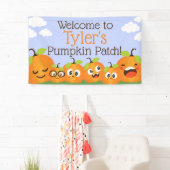 パンプキンパッチファーム子供の誕生日 横断幕 (インサイチュ)