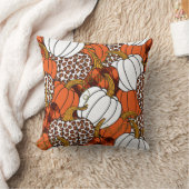 パンプキンパッチワークヴィンテージパターンの収穫 クッション (ブランケット)