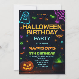 パンプキンパッチ子供の誕生日招待状 招待状