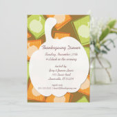 パンプキンパッチ感謝祭パーティの招待状 招待状 (スタンド正面)