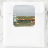 パンプキンパッチ秋秋ハロウィーンステッカー スクエアシール (バッグ)