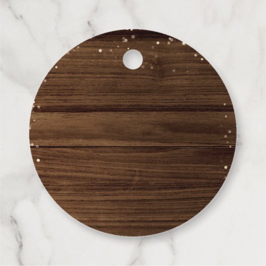 パンプキンパッチ素朴ストリングライト赤ちゃんシャワー フェイバータグ (裏面)