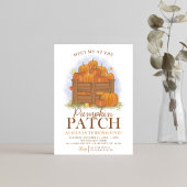 パンプキンパッチ蝶秋誕生日招待状 招待状