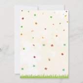 パンプキンパッチ誕生日の招待秋誕生日 招待状 (裏面)