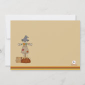 パンプキンパッチ誕生日ガール招待状 招待状 (裏面)