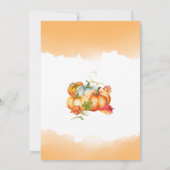 パンプキンパッチ誕生日バッシュ招待状 招待状 (裏面)