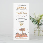 パンプキンパッチ誕生日 招待状 (スタンド正面)