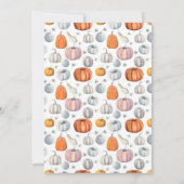 パンプキンパッチ誕生日Bash 招待状 (裏面)