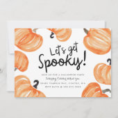 パンプキンパッチ ハロウィンパーティ 招待状 (正面)