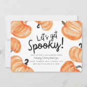 パンプキンパッチ ハロウィンパーティ 招待状 (正面)