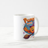 パンプキンパトロール魔女のほうきハロウィンマグ コーヒーマグカップ (正面右)