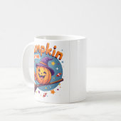 パンプキンパトロール魔女のほうきハロウィンマグ コーヒーマグカップ (正面左)