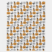 パンプキンパレード フリースブランケット (正面)