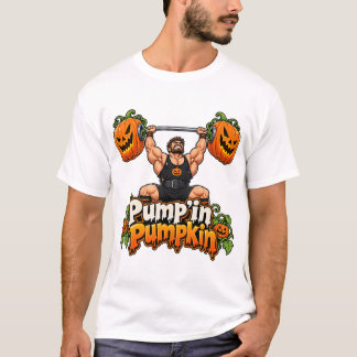 パンプキンパワーハウス - ハロウィンフィットネスの達人 Tシャツ