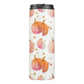 パンプキンパーソナライズされたパターン熱タンブラー タンブラー (裏面)