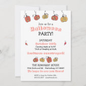 パンプキンパーティ ハロウィン 招待状 (裏面)