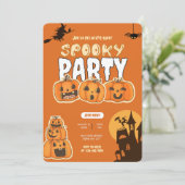 パンプキンパーフェクトハローウィンパーティ招待状 招待状 (スタンド正面)