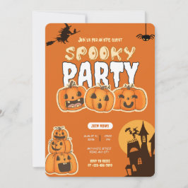 パンプキンパーフェクトハローウィンパーティ招待状 招待状