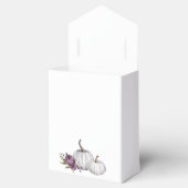 パンプキンパープルフローラベビーシャワー フェイバーボックス (オープン)