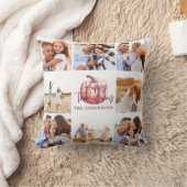 パンプキンパープルフローラ数々の写真の感謝祭 クッション (ブランケット)