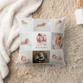 パンプキンパープル時代の誕生日数々の写真 クッション (ブランケット)