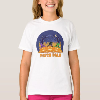 パンプキンパール半開きTシャツ – かわいい笑顔のティー Tシャツ