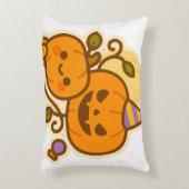 パンプキンパール – かわいいハロウィーン アクセントクッション (正面(垂直))