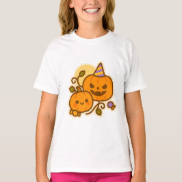 パンプキンパール – かわいいハロウィーン Tシャツ