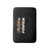 パンプキンヒョウ秋女性かわいい秋の季節 バスマット (正面縦)